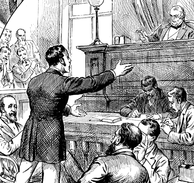 19th century courtroom