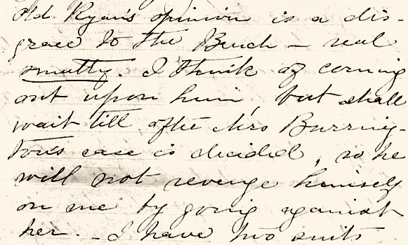 Lavinia's letter to her cousin, Sarah Thomas