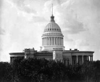 Image of Wisconsin's capitol in the 1870s